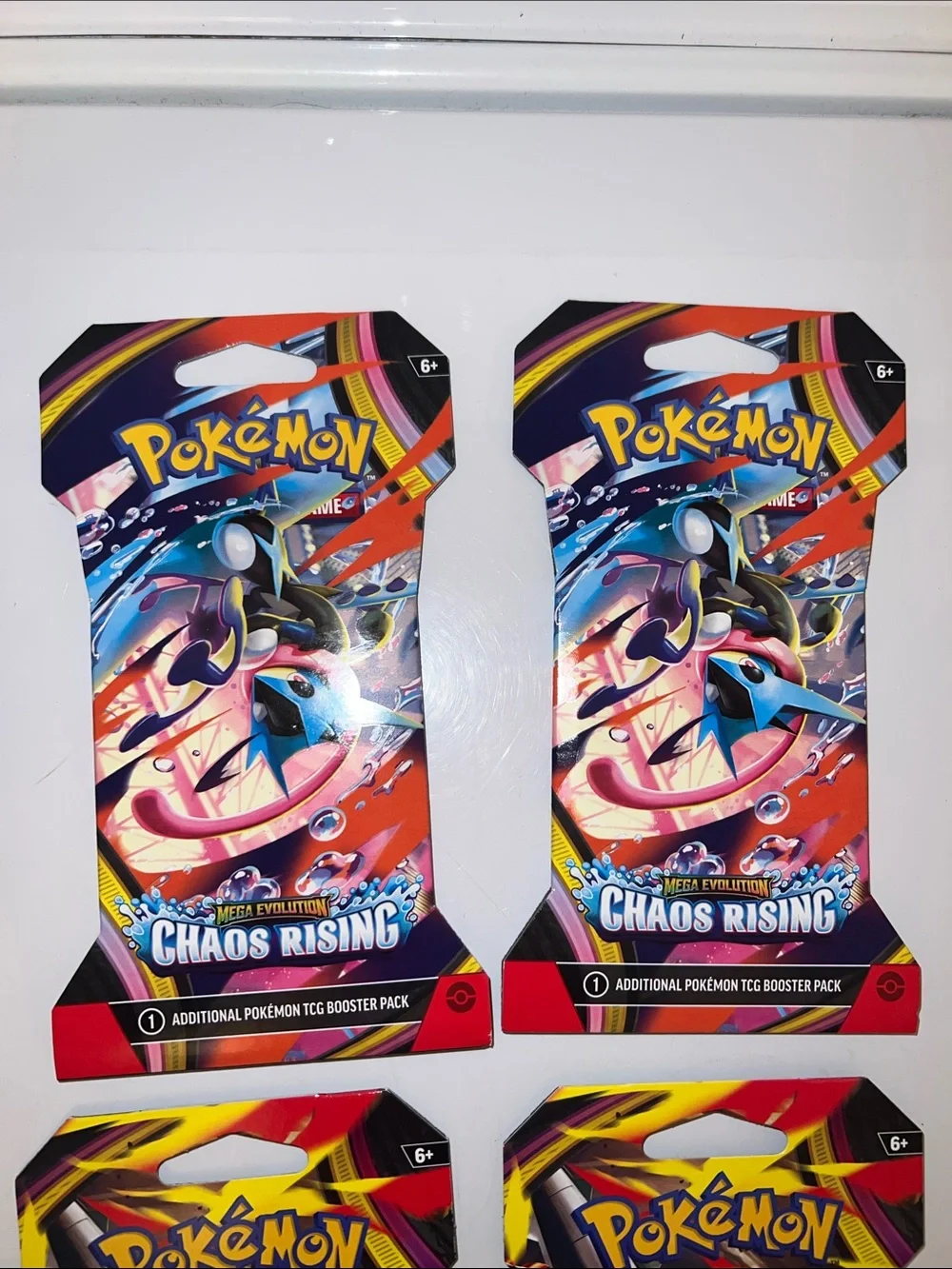NWT 4pc Chaos Rising & Pitch Black Pokemon TCG Booster Packs